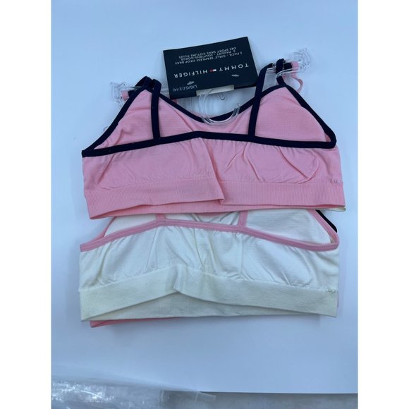 NWT Girl’s Tommy Hilfiger Seamless Crop Bras Set of 2 Size Large 12/14 - Picture 3 of 3